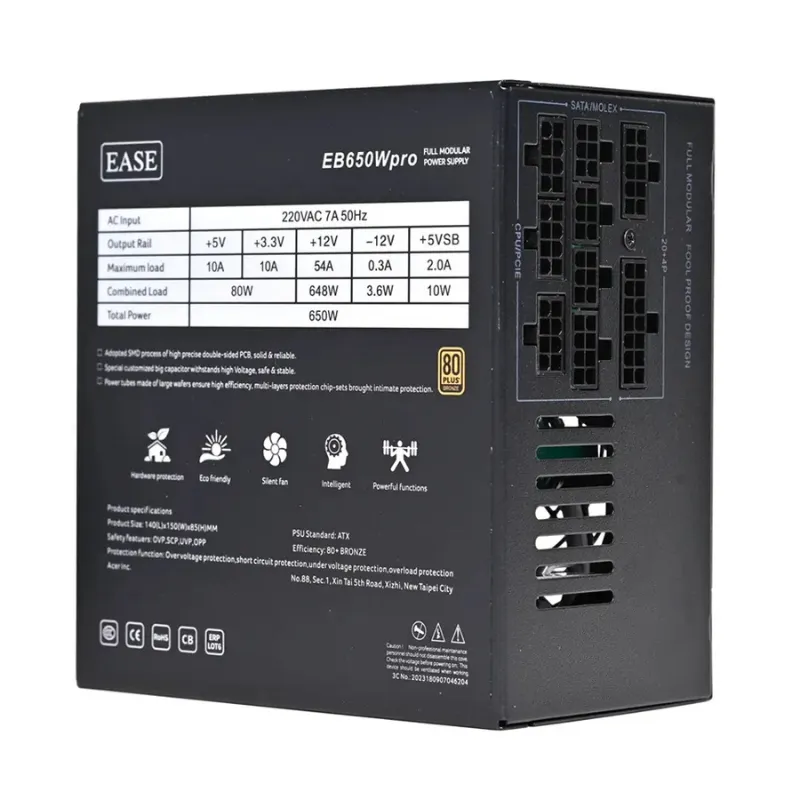 Ease EB650WPro Bronze Power Supply - Image 4