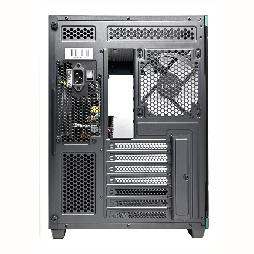Ease EC124B Pro Panoramic Gaming Case with Triple Tempered Glass and Pillarless Corner Design