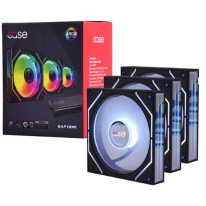 Ease EAF12MI 120mm Case Fan with Infinity Mirror ARGB Lighting and PWM Control
