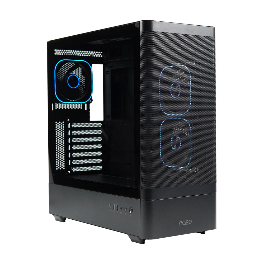 Ease EC123BM Panoramic Mesh ATX Gaming Case With Three ARGB Fans - Image 7